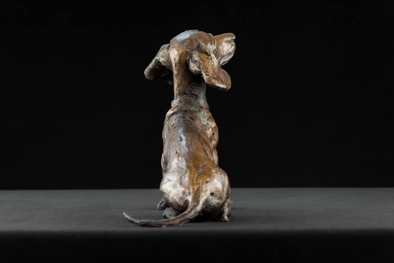 Original Realism Dogs Sculpture by Tanya Russell