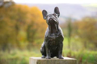 Original Realism Dogs Sculpture by Tanya Russell