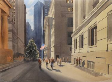 Wall Street Christmas tree thumb