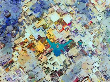 Print of Cubism Aerial Mixed Media by Vincent-Olivier Gagnon