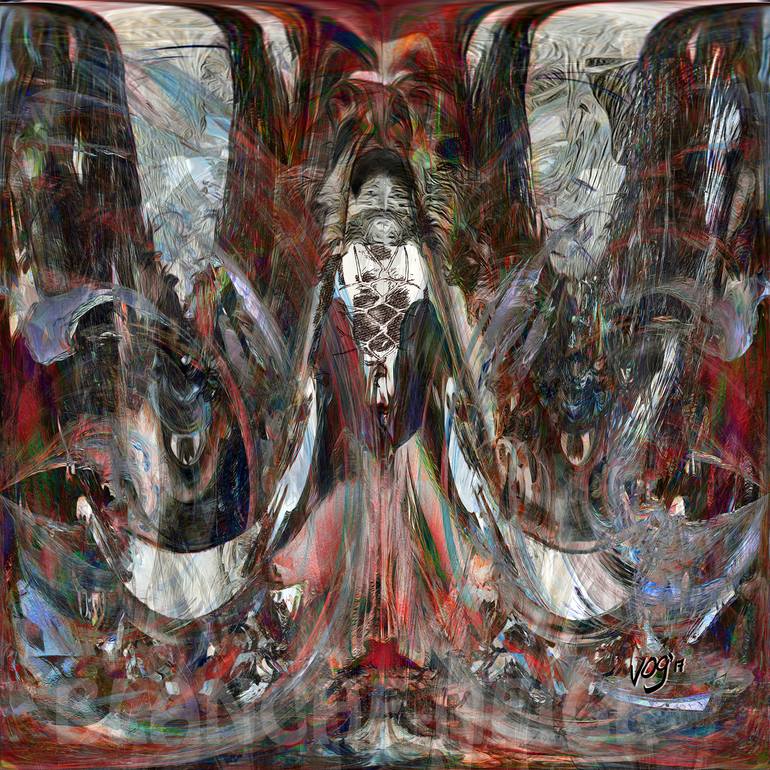 Original Abstract Expressionism Other Mixed Media by Vincent-Olivier Gagnon