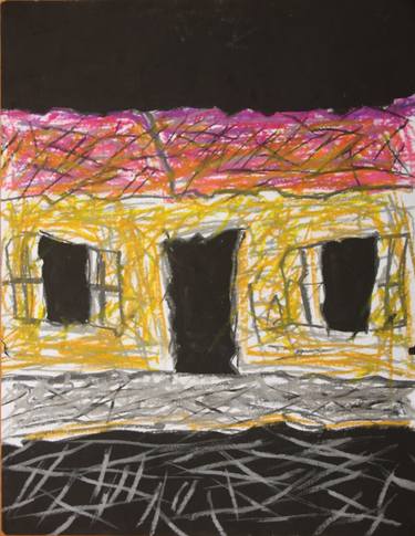 Original Abstract Expressionism Abstract Painting by Kerkache Hamid