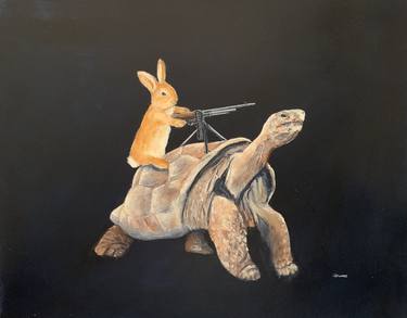 Original Figurative Animal Painting by Ewen Welsh