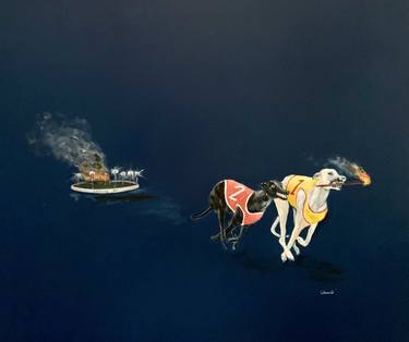 Original Documentary Animal Painting by Ewen Welsh
