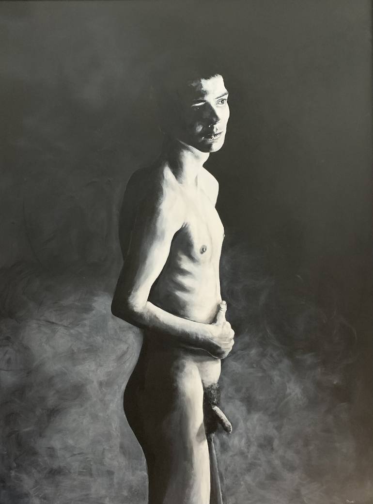 Nude Male Painting By Ewen Welsh Saatchi Art