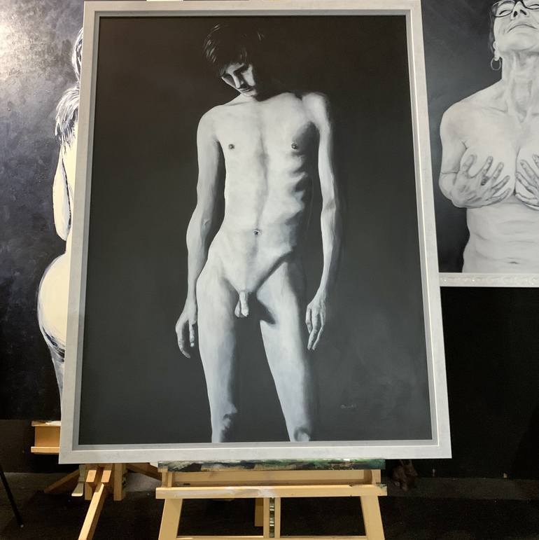 Original Figurative Nude Painting by Ewen Welsh