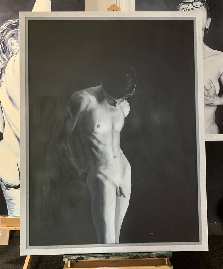 Original Fine Art Nude Painting by Ewen Welsh