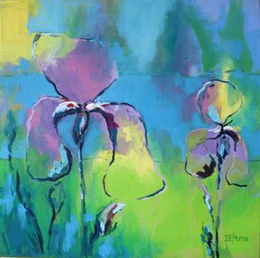 Original Abstract Floral Painting by Ira Efremova
