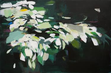 Original Abstract Botanic Paintings by Ute Laum