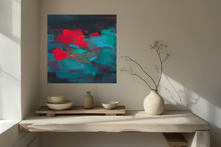 Original Abstract Expressionism Abstract Painting by Ute Laum