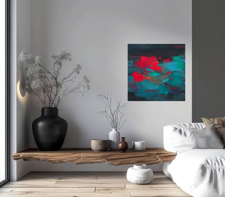 Original Abstract Expressionism Abstract Painting by Ute Laum