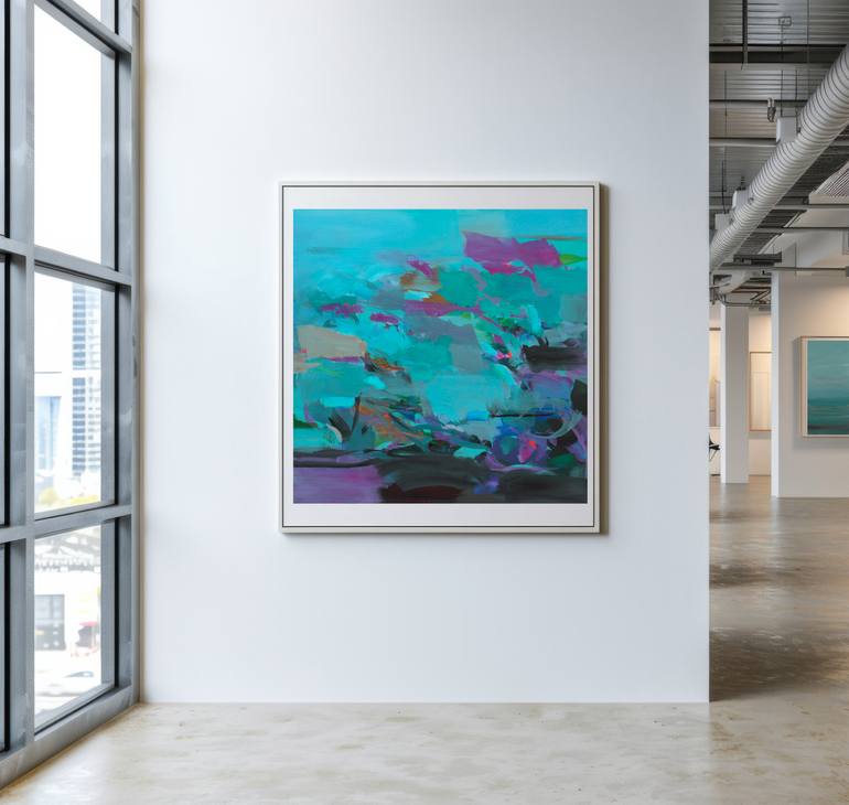 Original Abstract Expressionism Abstract Painting by Ute Laum