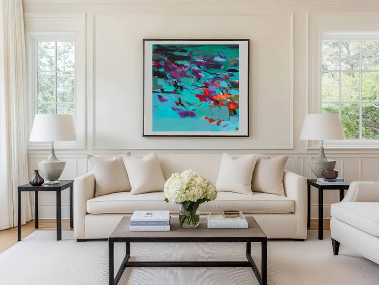 Original Abstract Expressionism Abstract Painting by Ute Laum