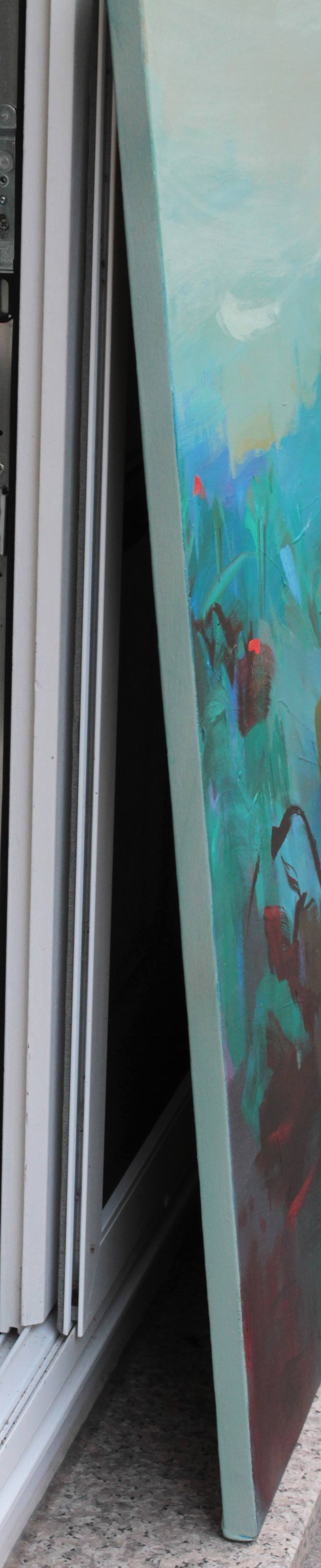 Original Abstract Landscape Painting by Ute Laum