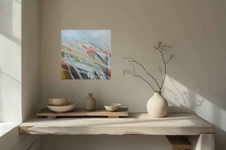 Original Abstract Botanic Painting by Ute Laum