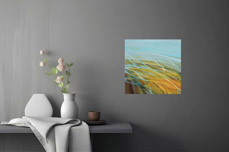 Original Abstract Landscape Painting by Ute Laum