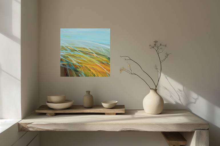 Original Abstract Landscape Painting by Ute Laum