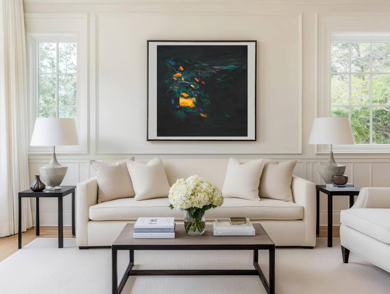 Original Abstract Expressionism Abstract Painting by Ute Laum