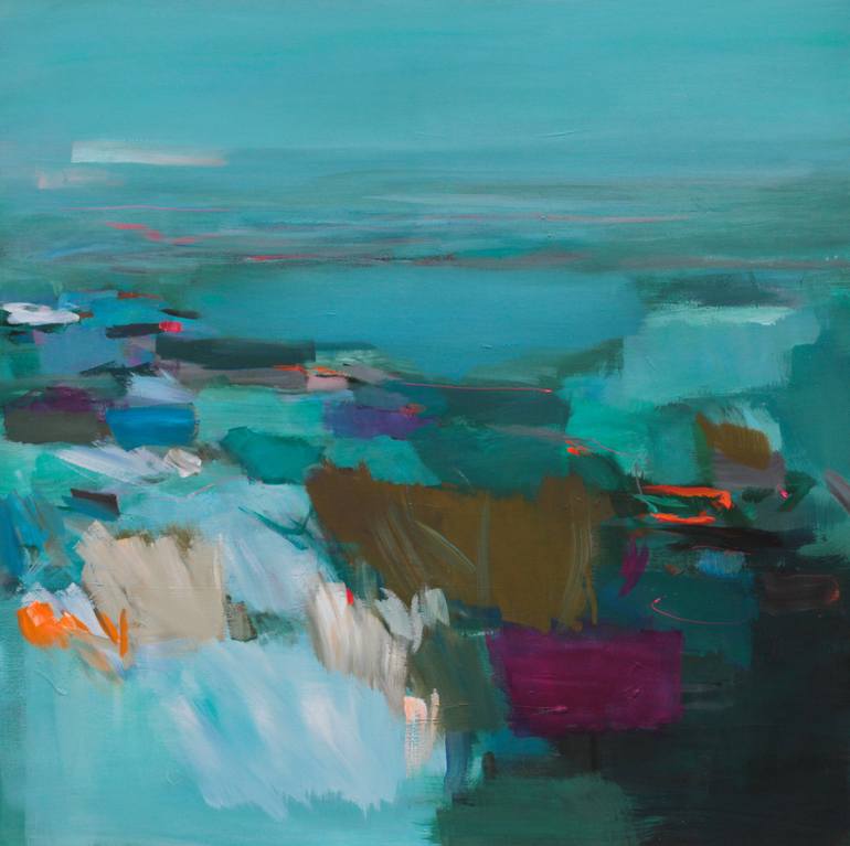 Original Abstract Landscape Paintings by Ute Laum
