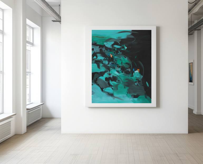 Original Abstract Expressionism Abstract Painting by Ute Laum