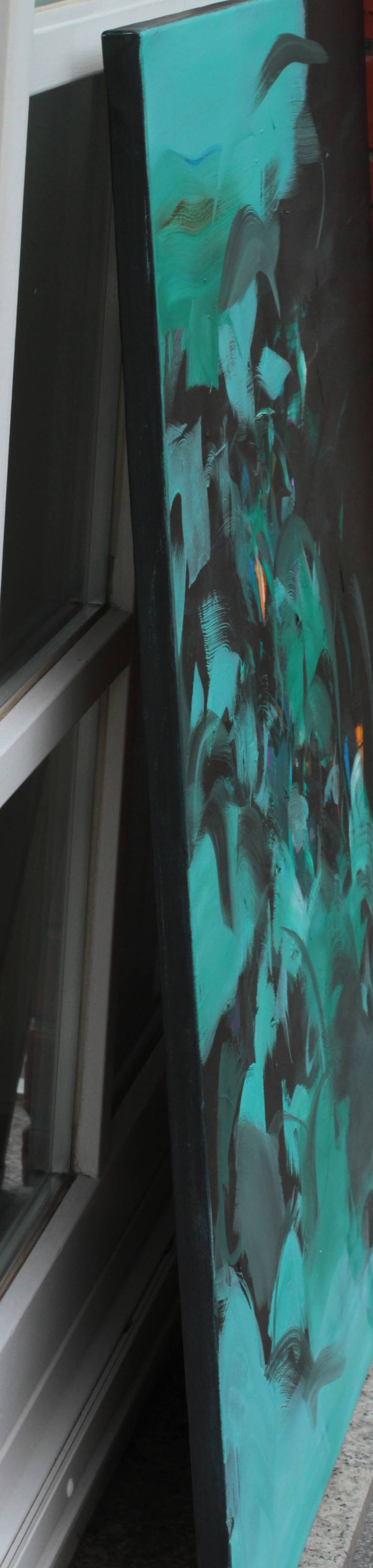 Original Abstract Expressionism Abstract Painting by Ute Laum