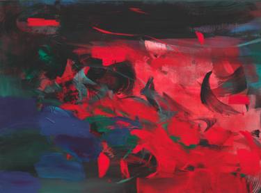 Original Abstract Expressionism Abstract Painting by Ute Laum