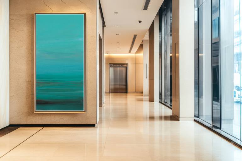 Original Abstract Seascape Painting by Ute Laum