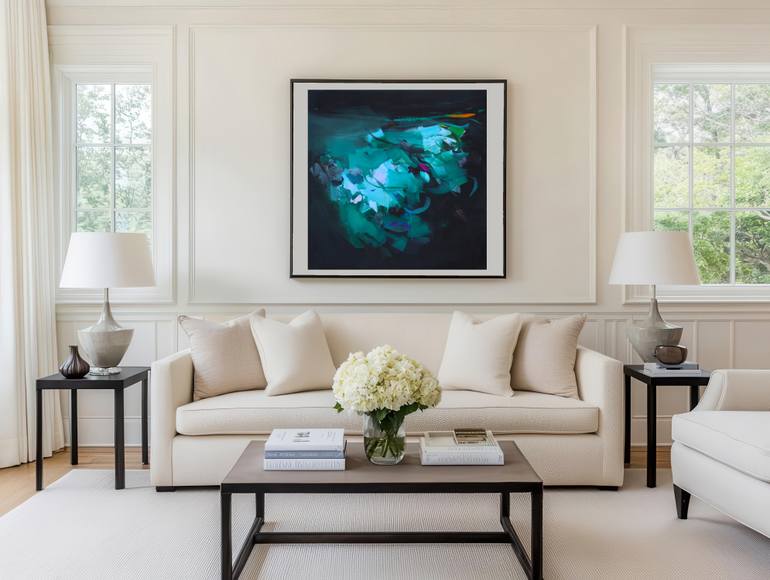 Original Abstract Expressionism Abstract Painting by Ute Laum