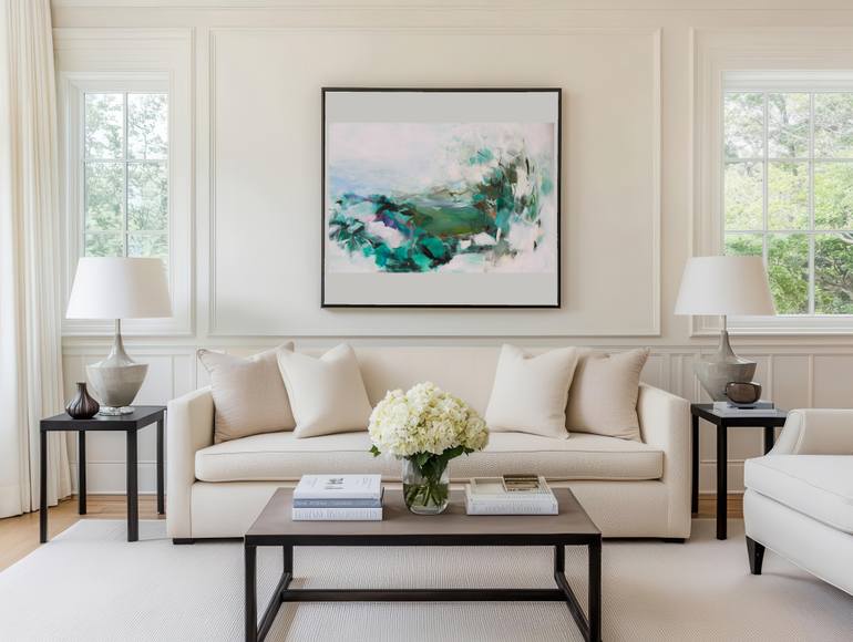 Original Abstract Landscape Painting by Ute Laum