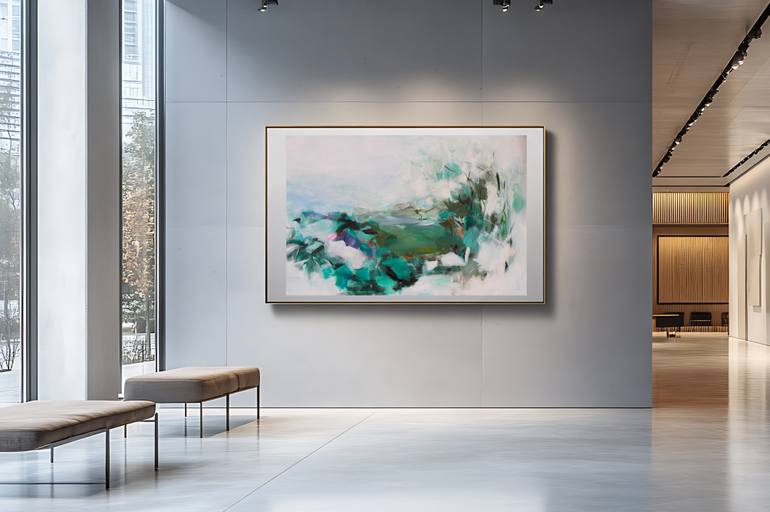 Original Abstract Landscape Painting by Ute Laum