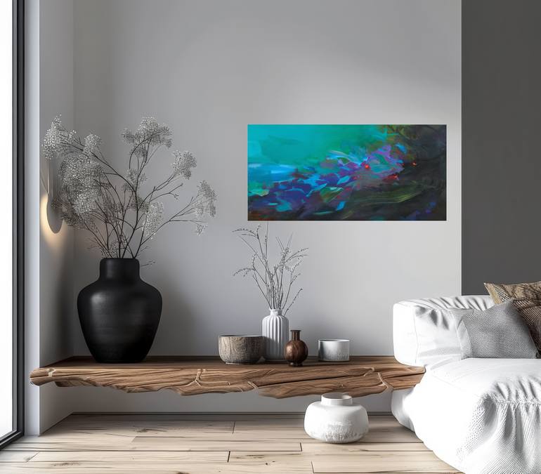 Original Abstract Expressionism Abstract Painting by Ute Laum