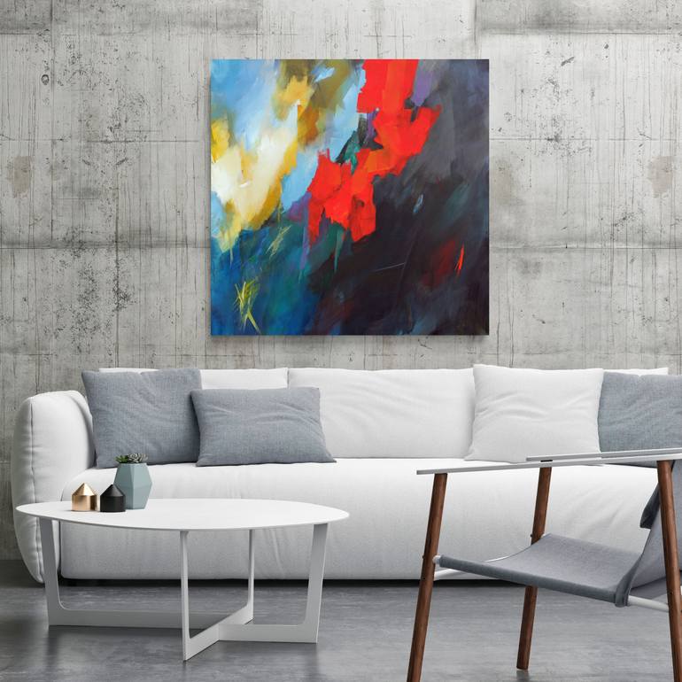 Original Fine Art Abstract Painting by Ute Laum