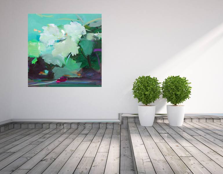 Original Floral Painting by Ute Laum