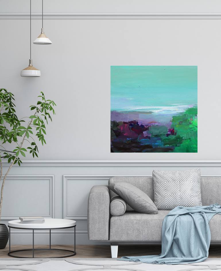 Original Abstract Seascape Painting by Ute Laum