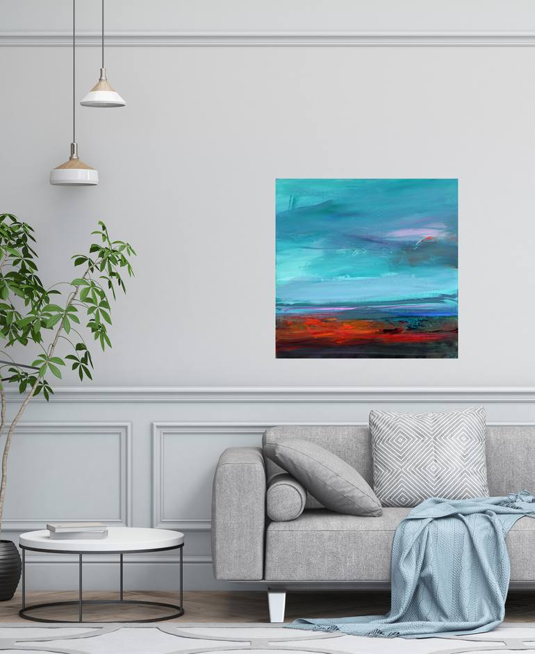 Original Abstract Seascape Painting by Ute Laum