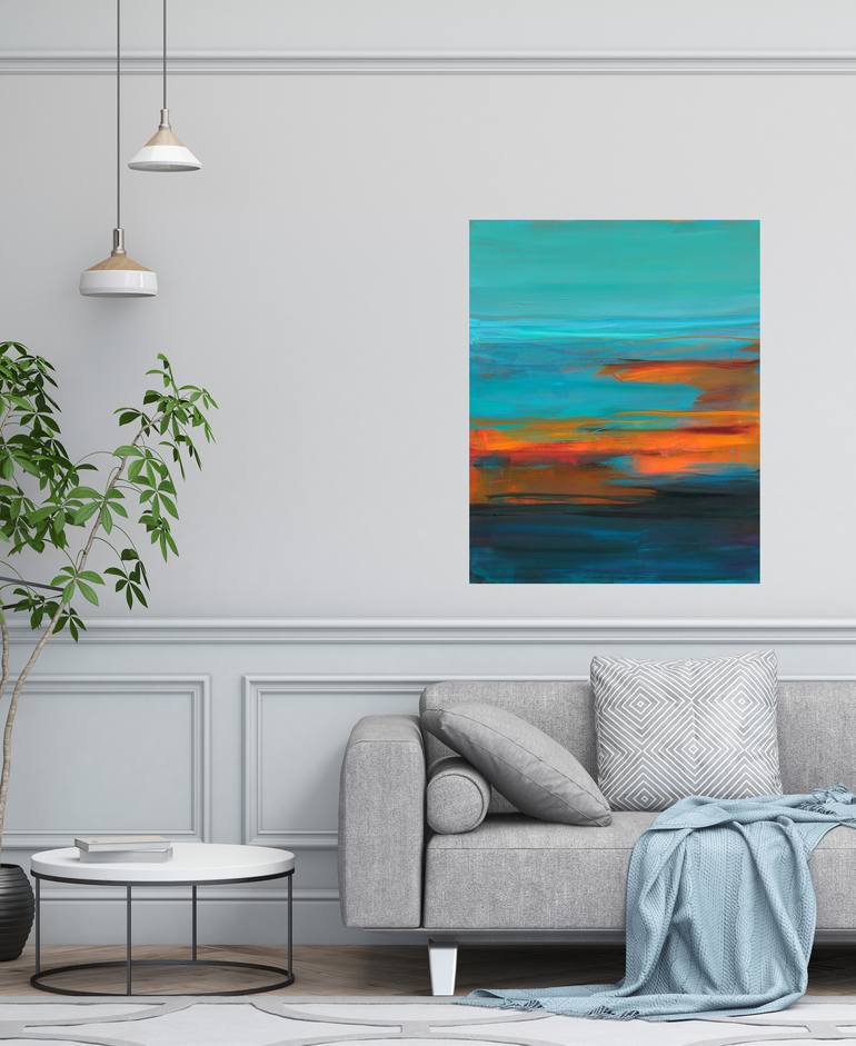 Original Abstract Water Painting by Ute Laum