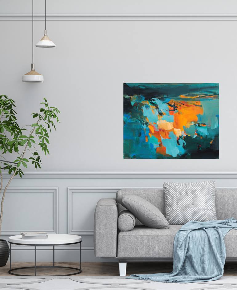 Original Abstract Seasons Painting by Ute Laum
