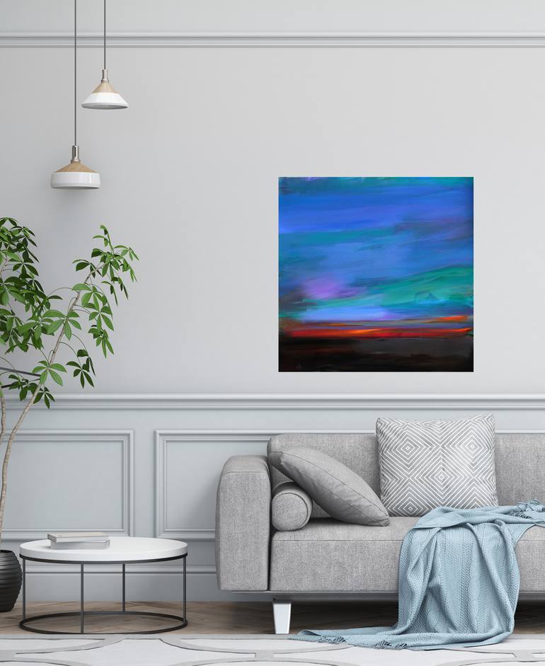 Original Abstract Landscape Painting by Ute Laum