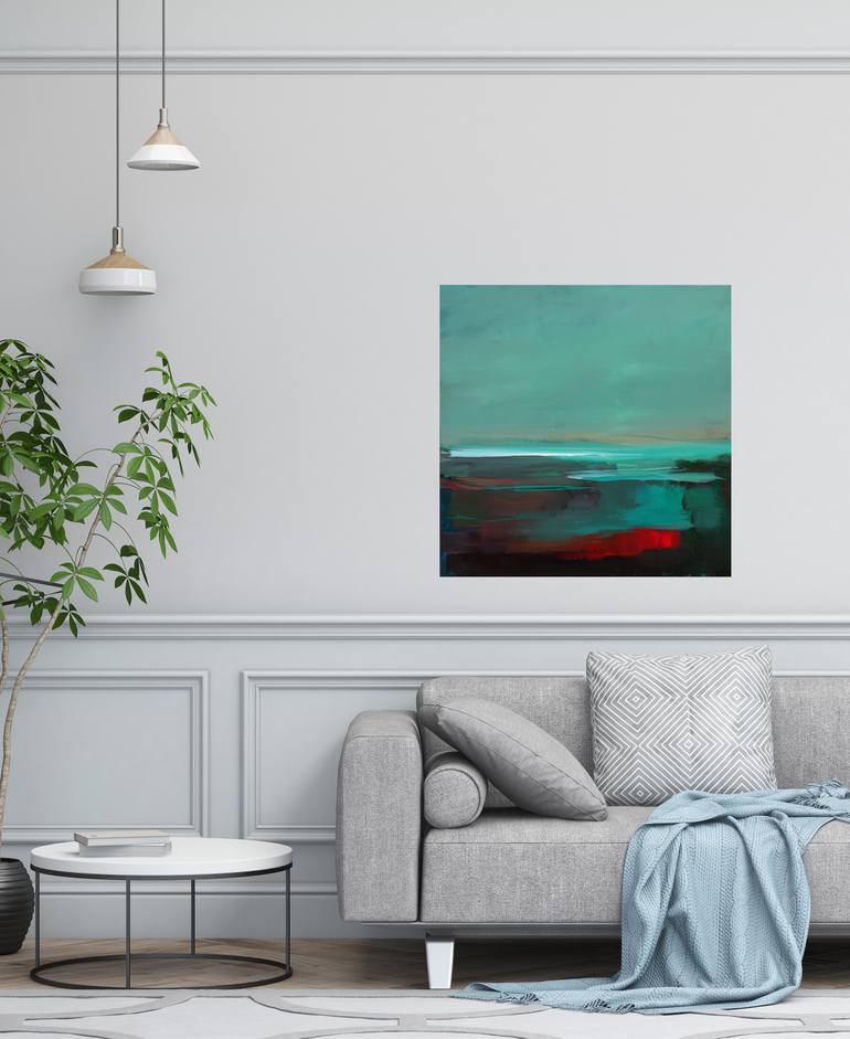 Original Abstract Landscape Painting by Ute Laum