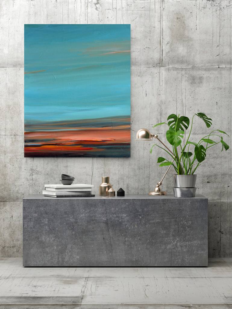 Original Abstract Beach Painting by Ute Laum