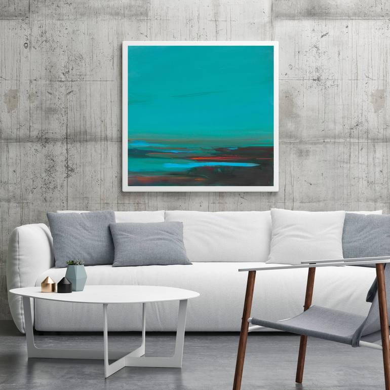 Original Abstract Beach Painting by Ute Laum