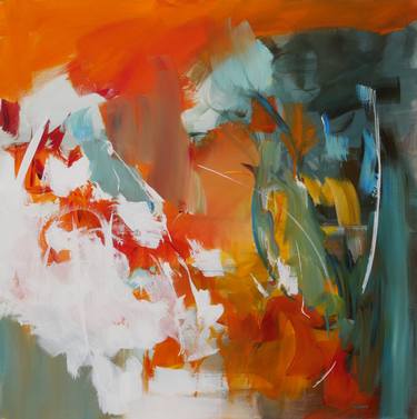 Print of Abstract Floral Paintings by Ute Laum