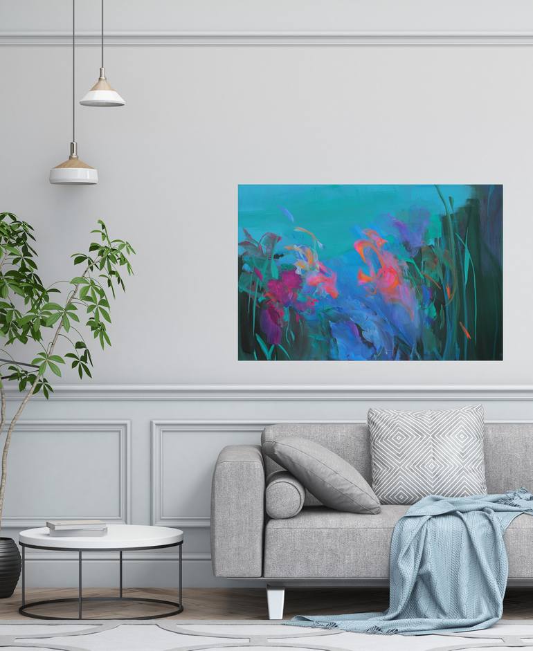 Original Floral Painting by Ute Laum