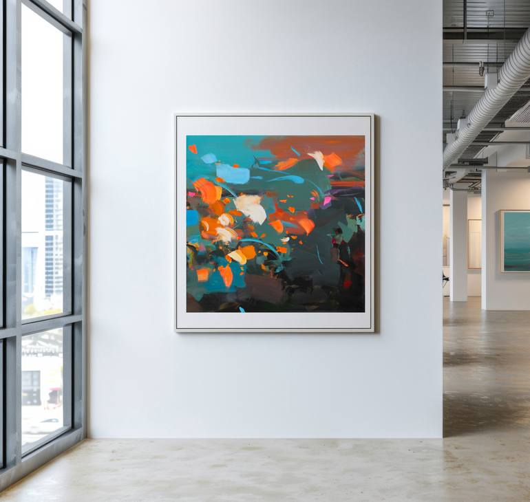 Original Abstract Expressionism Abstract Painting by Ute Laum