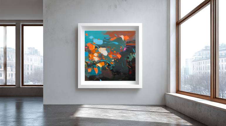 Original Abstract Expressionism Abstract Painting by Ute Laum