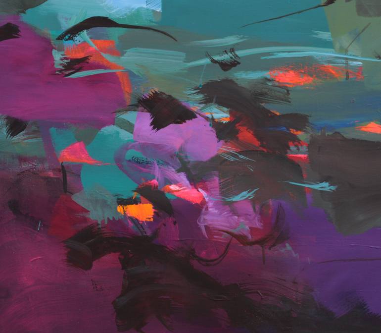 Original Abstract Seascape Painting by Ute Laum