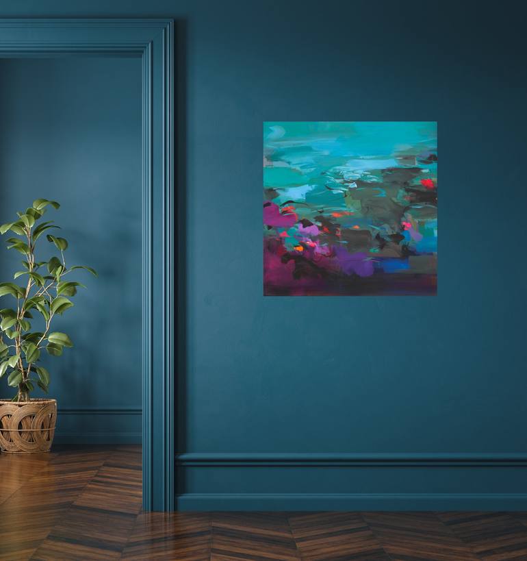 Original Abstract Seascape Painting by Ute Laum