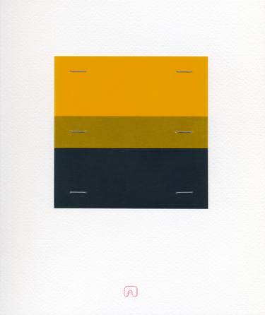 COLOR FIELD AFTER ROTHKO - N°03 COLDEN YELLOW & BLACK thumb