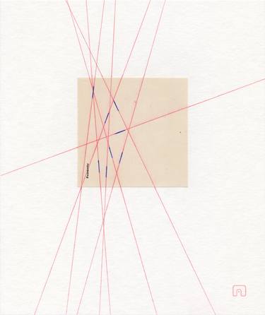 Original Abstract Geometric Drawings by Slavomir Zombek