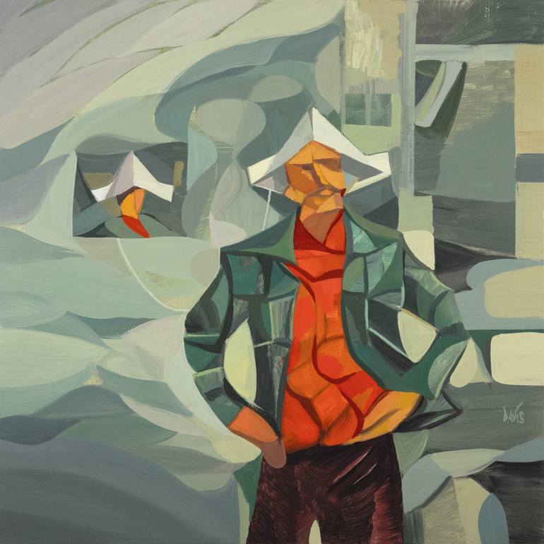 Print of Cubism Portrait Paintings by Davis Lisboa
